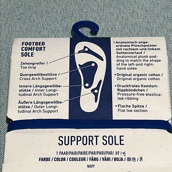 2pr. Birkenstock Mens Kneehigh Socks D13 - Picture 7 of 10